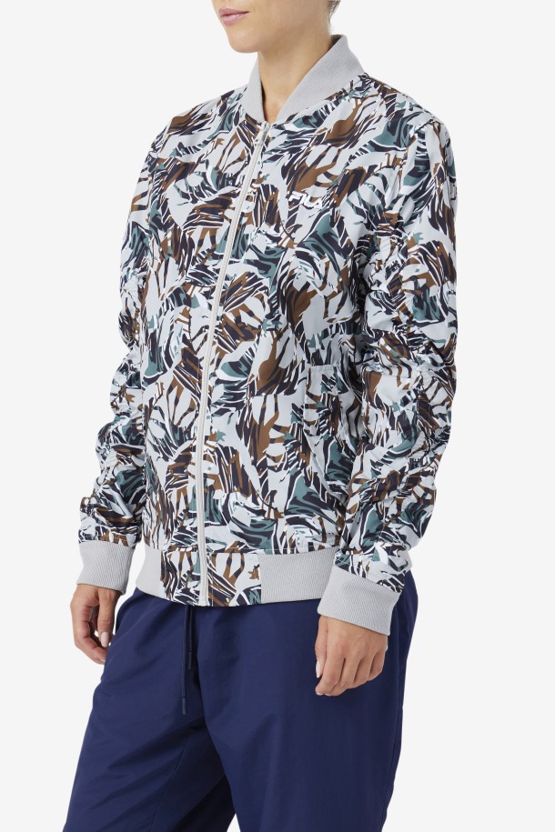 Chaqueta Bomber Mav Con Estampado De Jirafas Fila Outlet