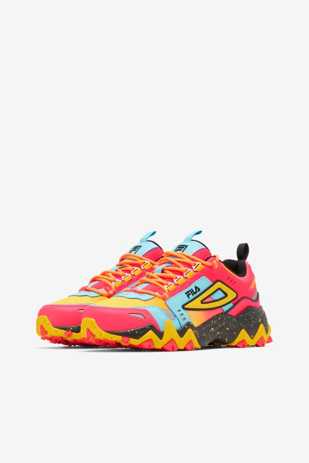 Rosa Intenso/pescado Azul/limón Fila Outlet Mujer Oakmont Tr