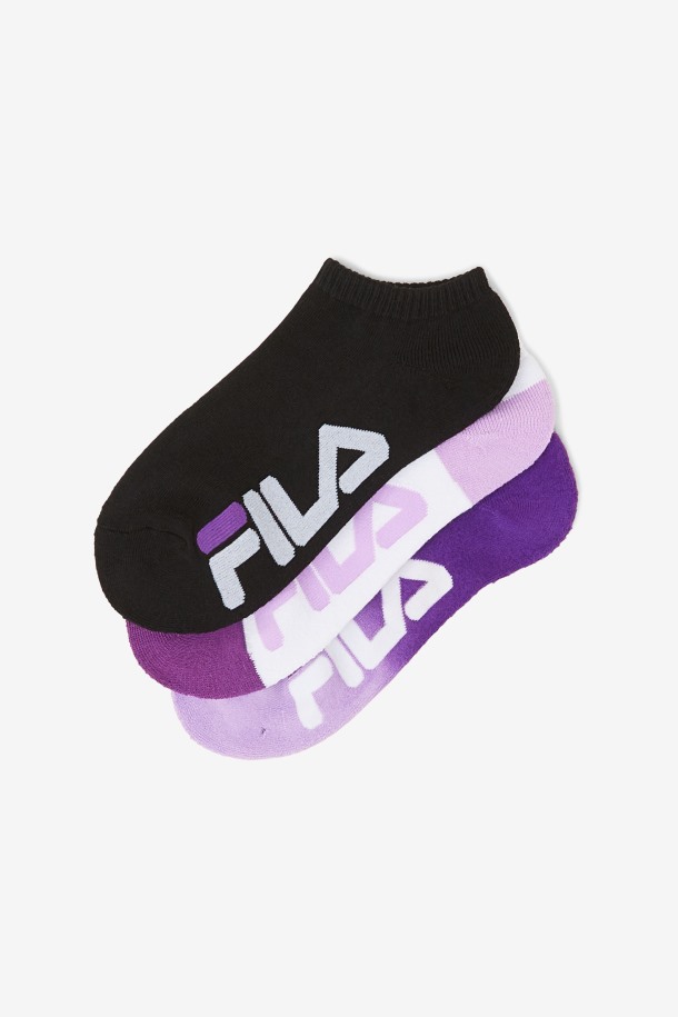 Paquete De 3 Calcetines Invisibles De Mujer Dip Dye Violeta Fila Outlet