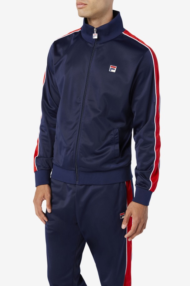 Chandal Queue Outlets Chaqueta Mechas Azul Marino/rojo/blanco