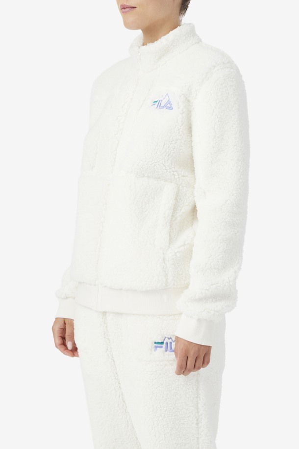 Cola Puntos De Venta Egret/jacaranda/deep Lake Freyja Chaqueta Sherpa