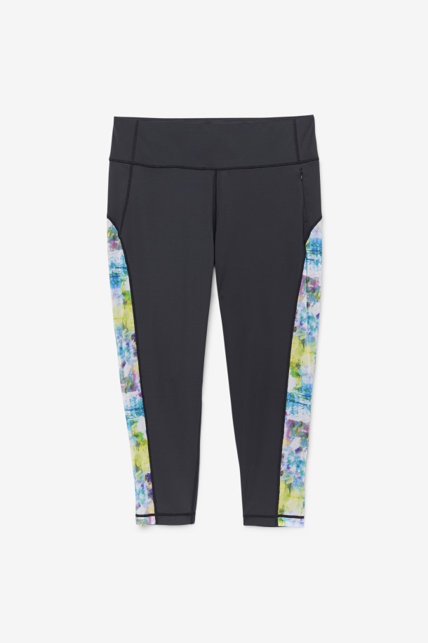 Leggins Force Contrast 7/8 Negro/tie Dye Fila Outlet Online
