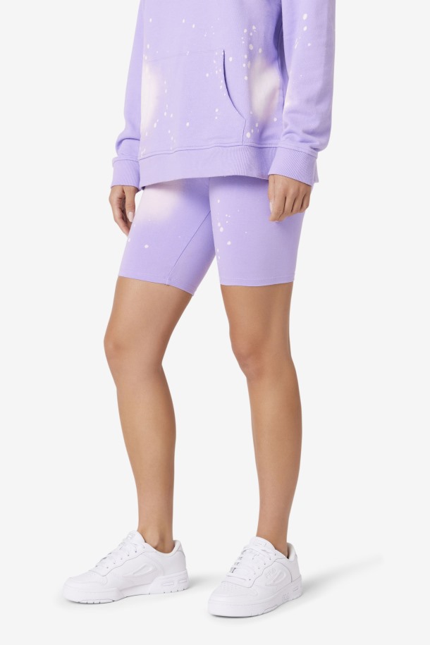 Fila Outlets Taima Tie Dye Bike Short Viola Tie Dye