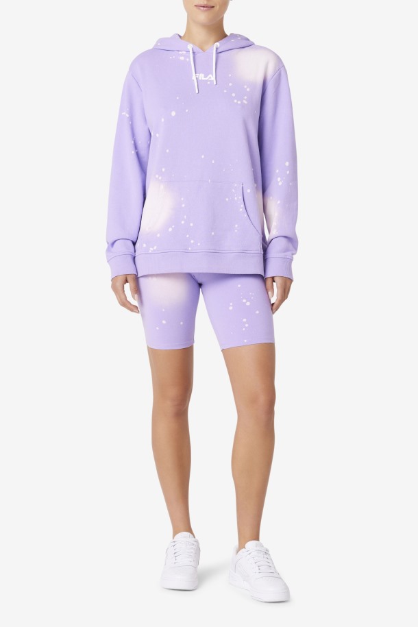 Fila Outlets Taima Tie Dye Bike Short Viola Tie Dye