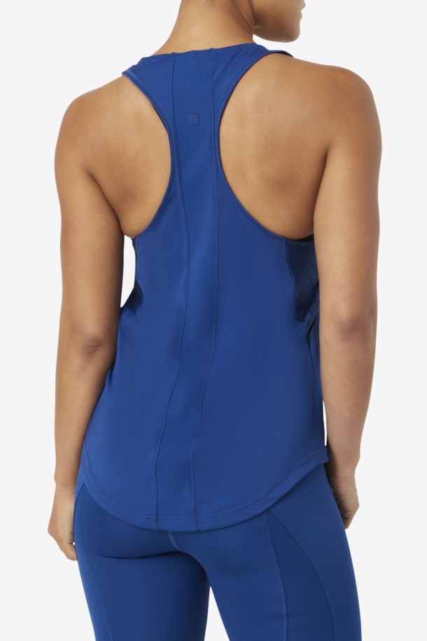 Camiseta Sin Mangas Con Espalda Cruzada Texturizada Uplift De Fila Outlets De Navypeony