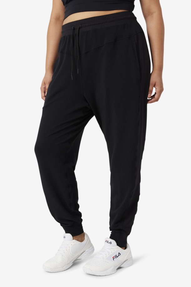 Cola De Salida Fi-lux Textura Jogger Negro