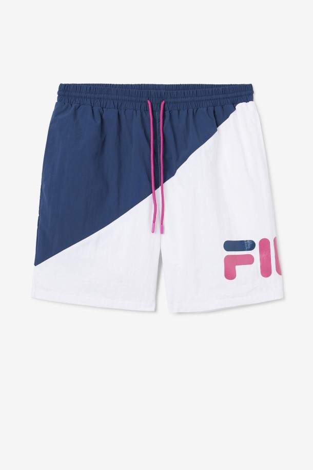 Shorts De Baño Ama Azul Marino/blanco/morado De Fila Outlets