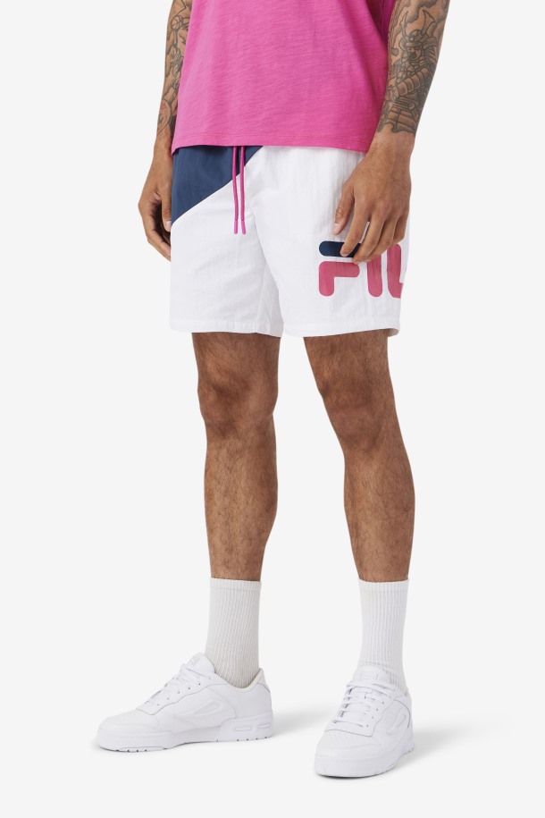Shorts De Baño Ama Azul Marino/blanco/morado De Fila Outlets