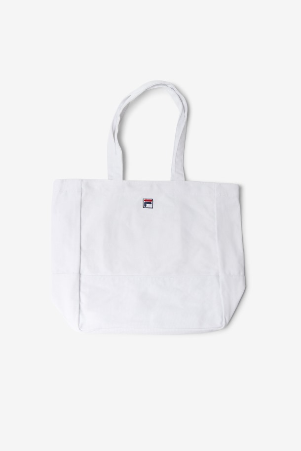 Tote Basico Bolsillo Cola Puntos De Venta Blanco