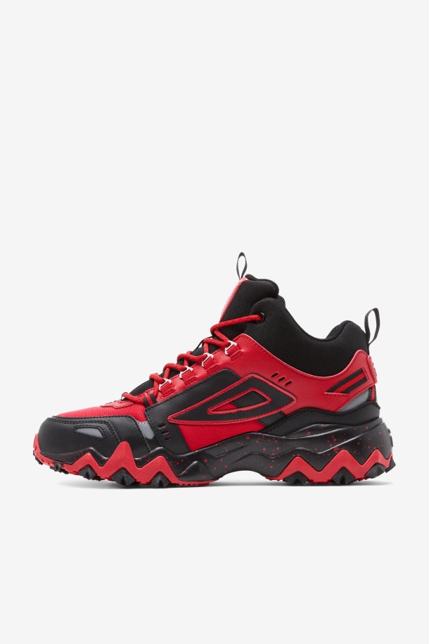 Zapatillas Oakmont Tr Mid Fila Hombre Rojo/negro/metalizado Plata
