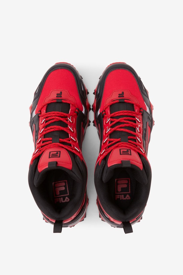 Zapatillas Oakmont Tr Mid Fila Hombre Rojo/negro/metalizado Plata