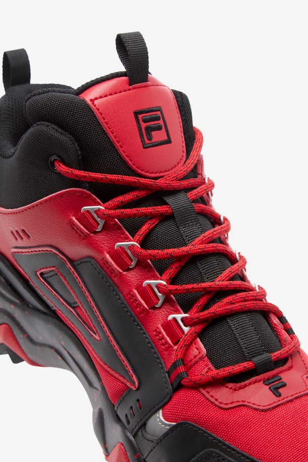Zapatillas Oakmont Tr Mid Fila Hombre Rojo/negro/metalizado Plata