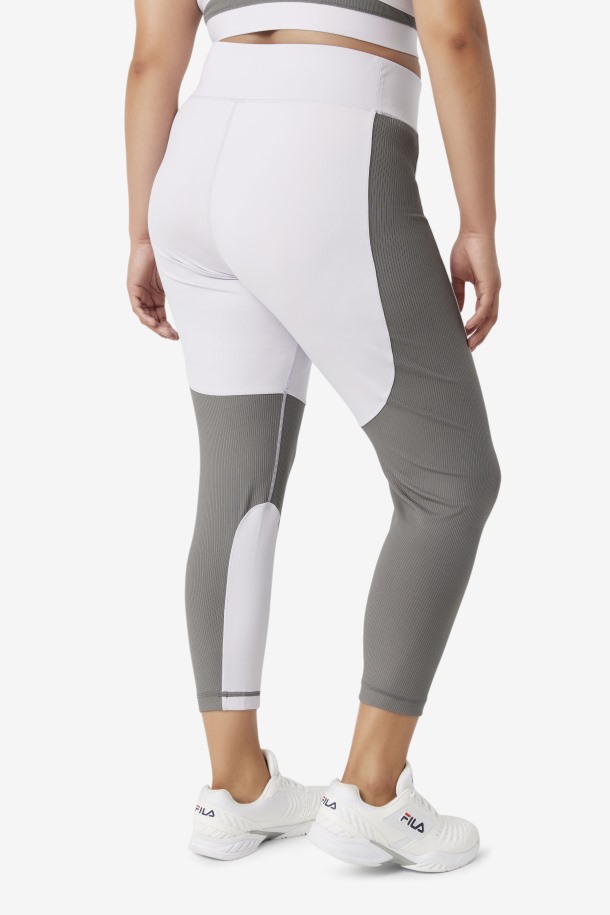 Queue Outlets Leggins Sueltos Texturizados Azul Lavanda/gargoyle Forza