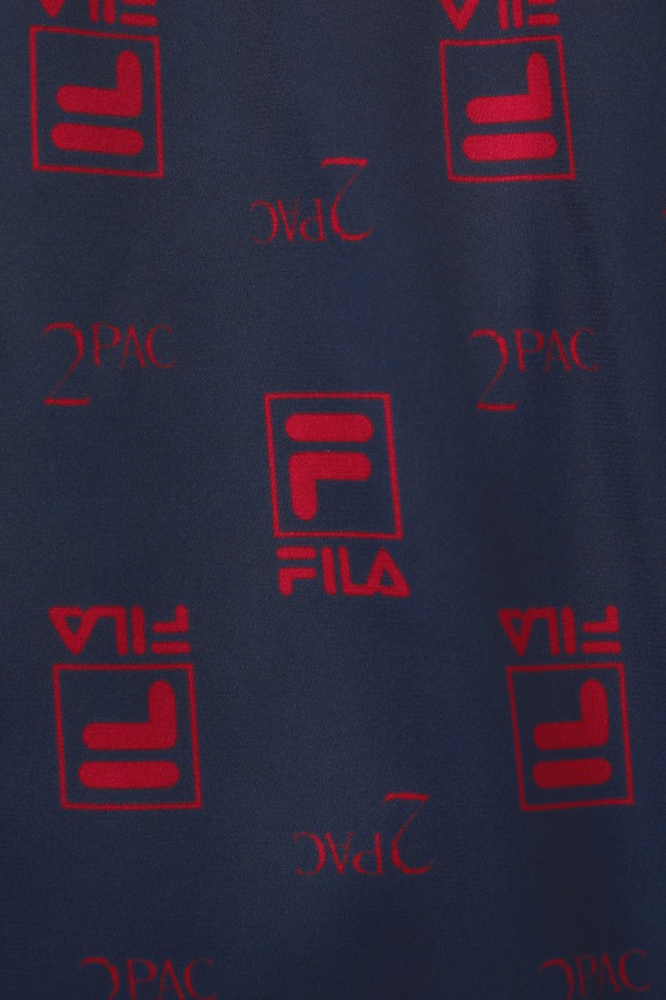 Bóxer Con Estampado De Logo 2pac De Fila Outlets Azul Marino/rojo