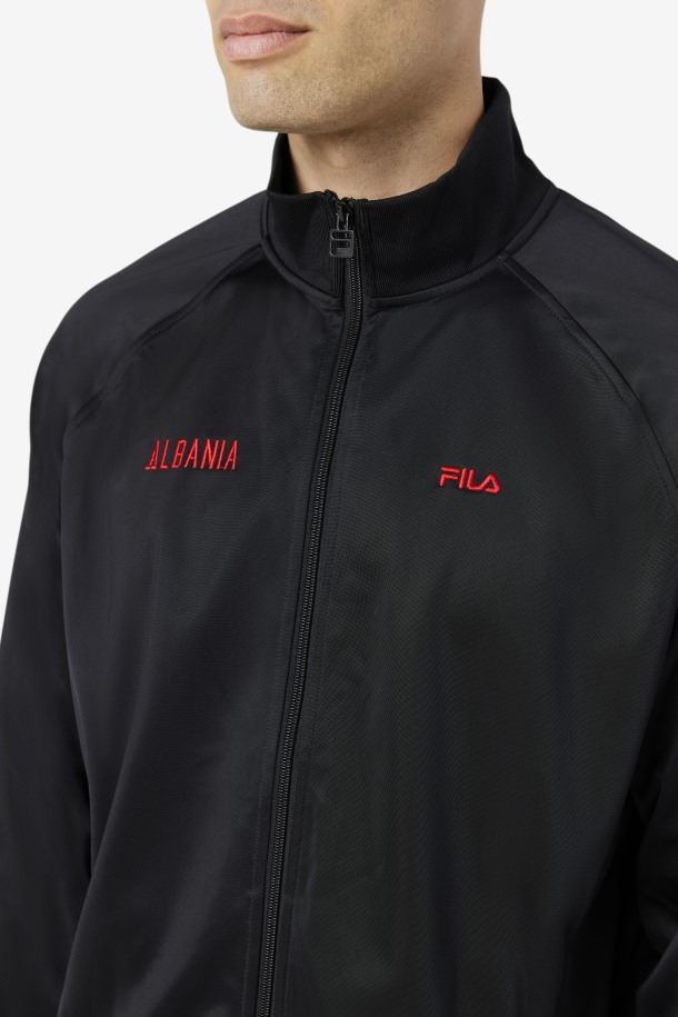 Chaqueta Fila Outlet Albania Track Negro/rojo
