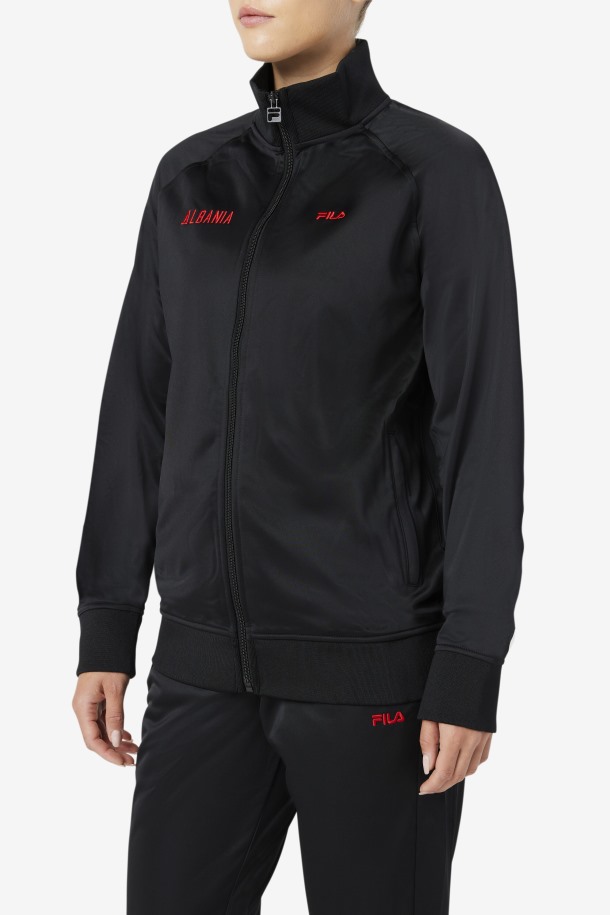 Chaqueta Fila Outlet Albania Track Negro/rojo