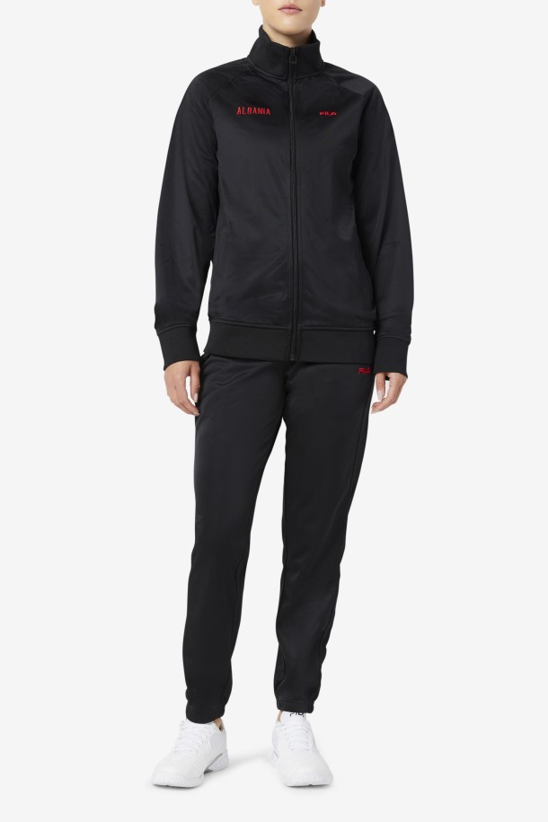 Chaqueta Fila Outlet Albania Track Negro/rojo
