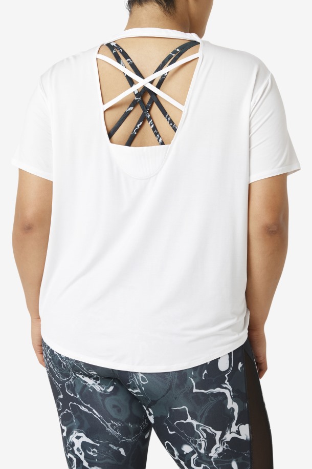 Camiseta Blanca Manga Corta Fi-lux Fila Outlet