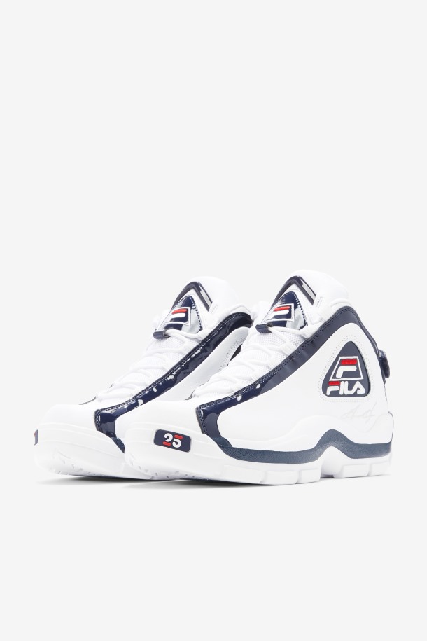 Hombre Grant Hill 2 Edición 25 Aniversario Fila Outlets Blanco/azul Marino/rojo