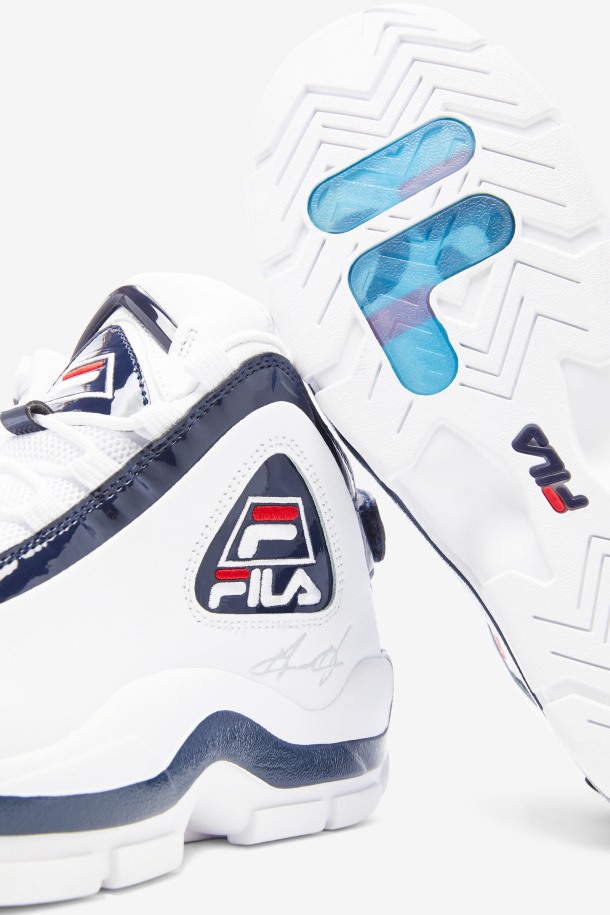 Hombre Grant Hill 2 Edición 25 Aniversario Fila Outlets Blanco/azul Marino/rojo