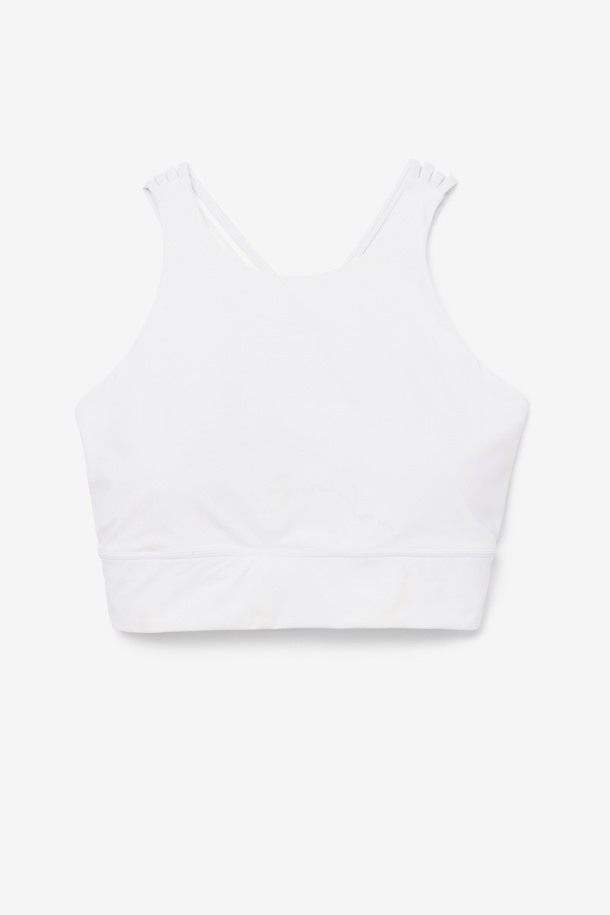 Sujetador Deportivo De Cuello Alto Uplift Blanco De Fila Outlets