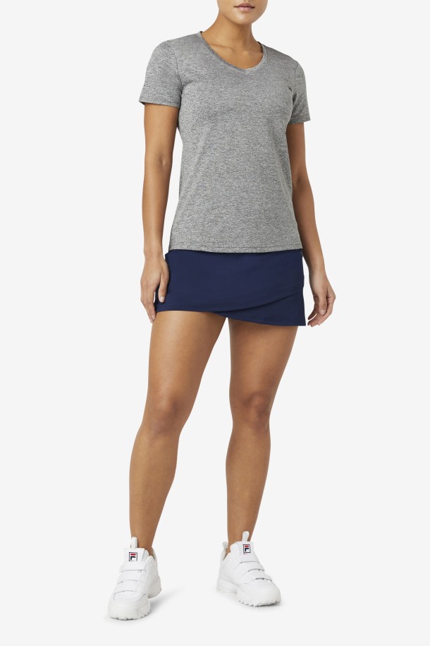 Heather Pickleball Sedoso Con Cuello En V Fila Outlets