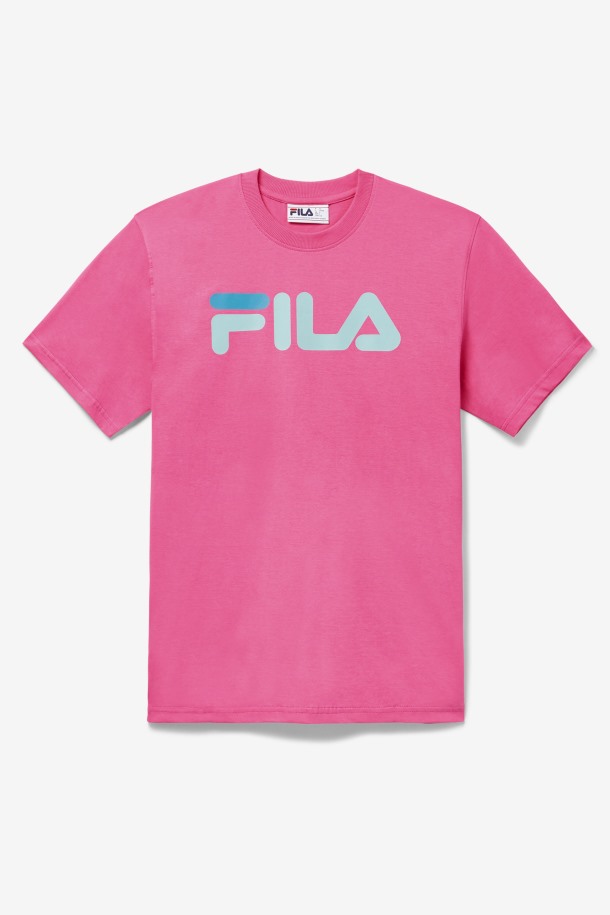 Camiseta Fila Outlets Carmine Rose Para Hombre Con águila
