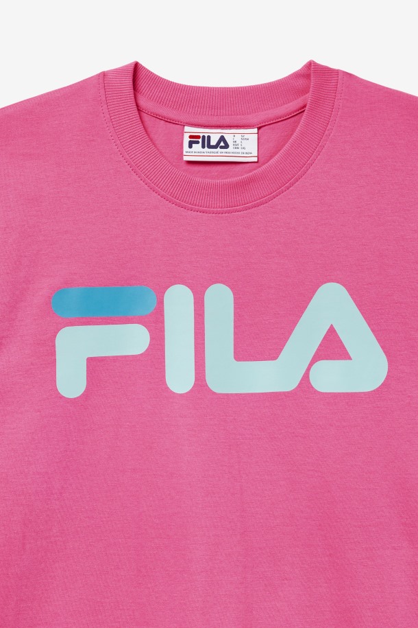Camiseta Fila Outlets Carmine Rose Para Hombre Con águila
