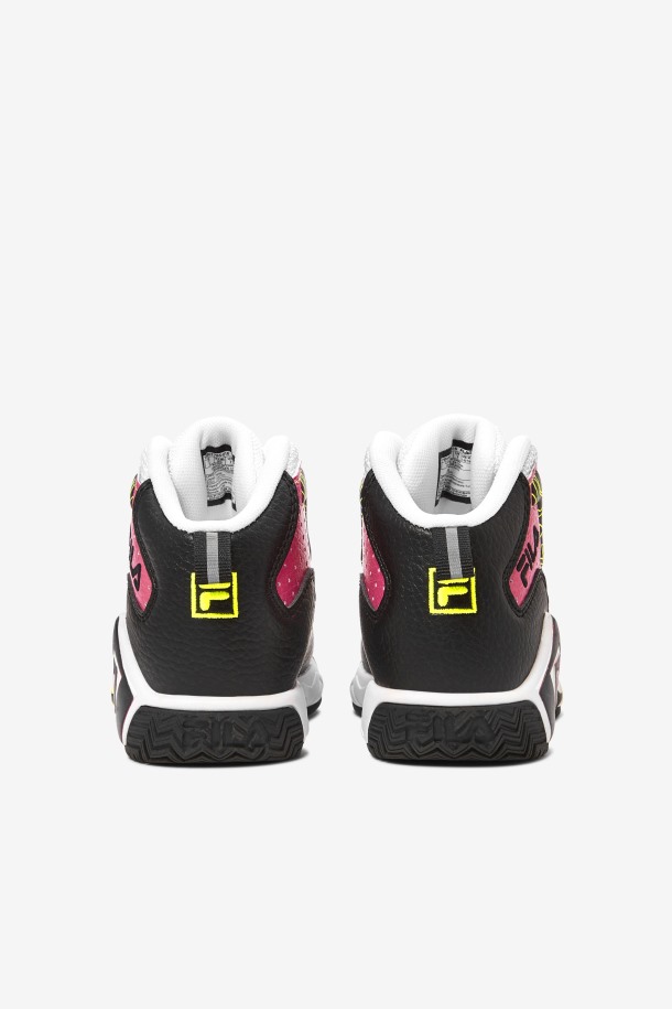 Zapatillas Mb Fila Negras/amarillas/blancas Para Niños Pequeños