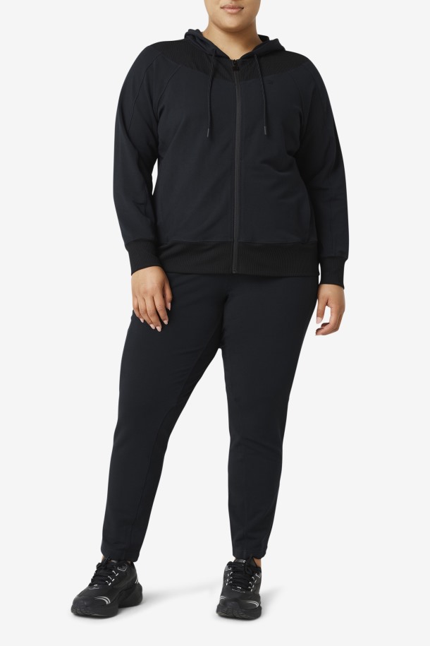 Fi-lux Slim Full Zip Hoodie Fila Outlets Negro