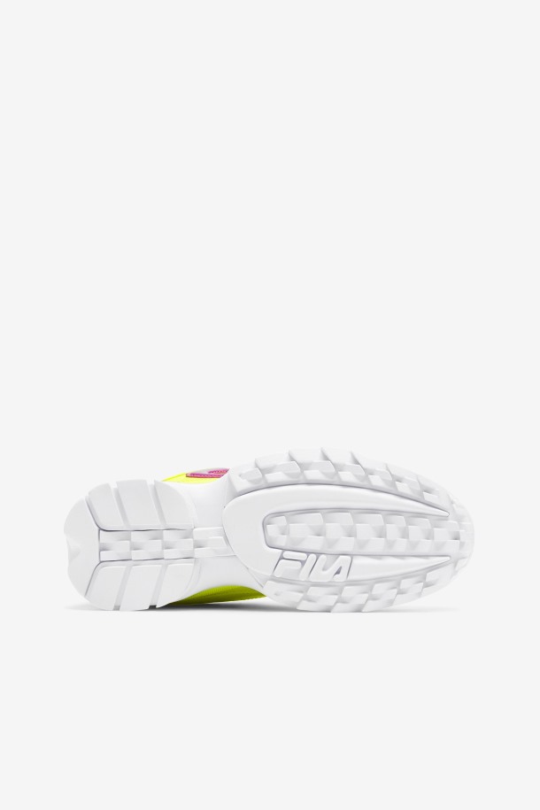 Fila Disruptor 2 Premium Mujer Amarillo/flor Orquídea/blanco