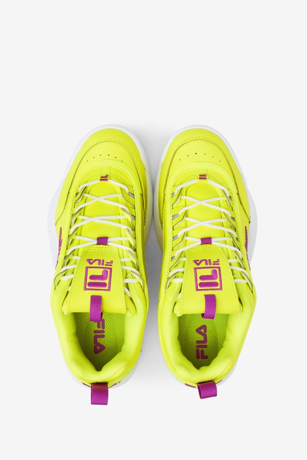 Fila Disruptor 2 Premium Mujer Amarillo/flor Orquídea/blanco