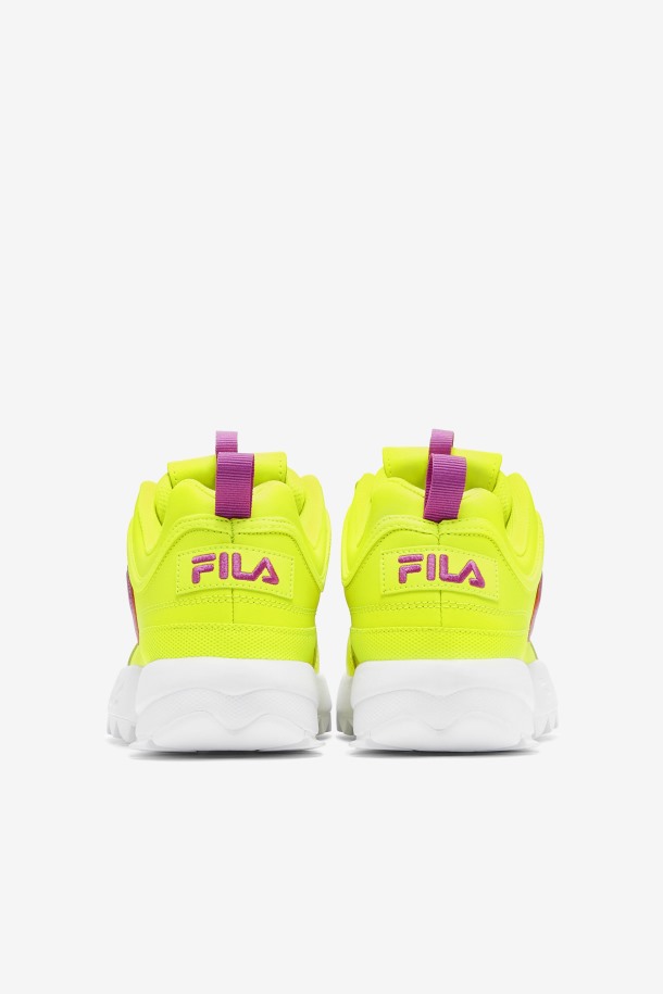 Fila Disruptor 2 Premium Mujer Amarillo/flor Orquídea/blanco