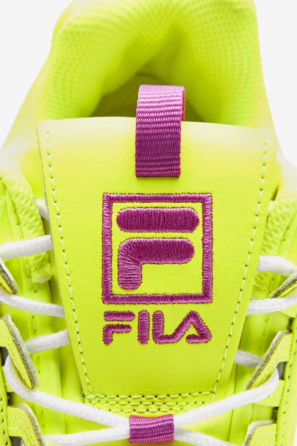Fila Disruptor 2 Premium Mujer Amarillo/flor Orquídea/blanco