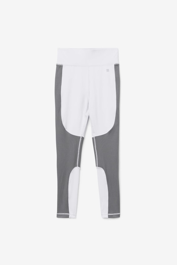 Legging Ancho Texturizado Azul Lavanda/gargoyle Forza Outlet Fila