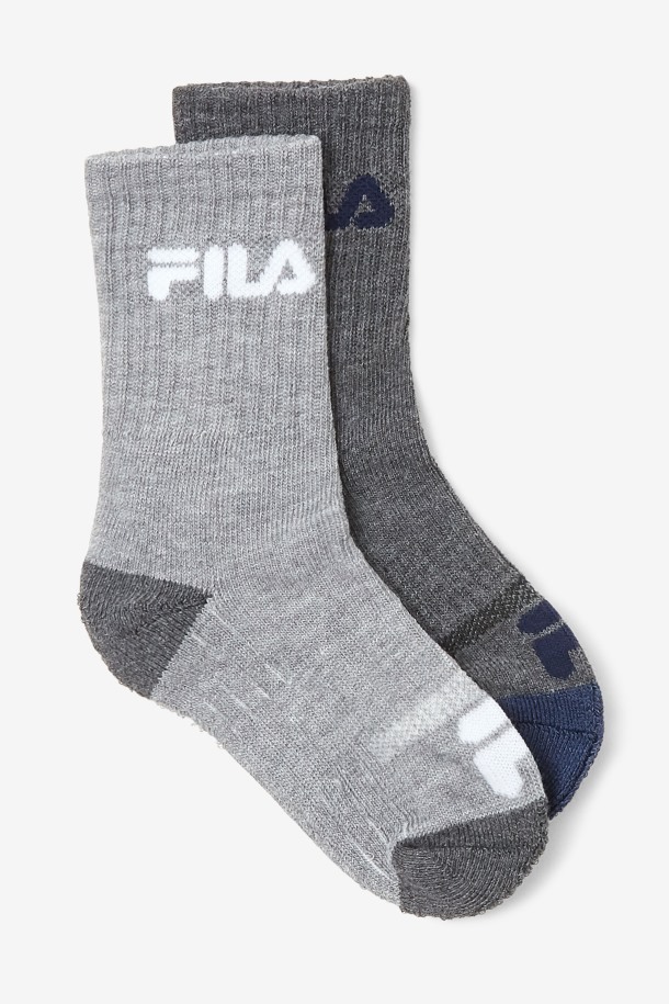 Pack De 6 Calcetines Acolchados Para Niños Fila Outlets Gris Multicolor