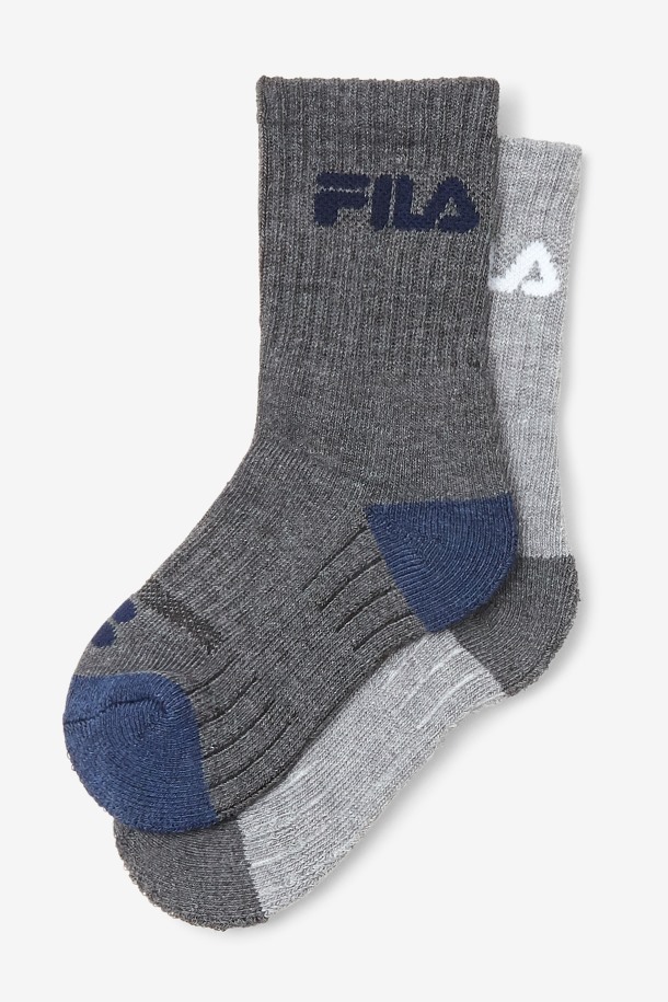 Pack De 6 Calcetines Acolchados Para Niños Fila Outlets Gris Multicolor