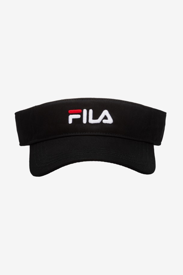 Visera Bordada Fila Outlets Negra