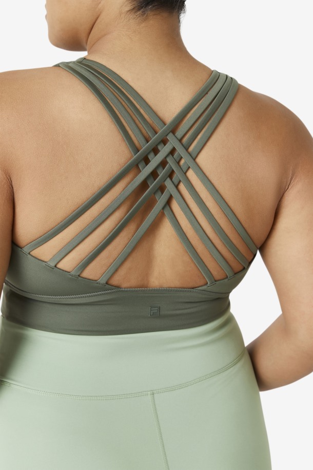 Sujetador Deportivo De Cuello Alto Uplift De Fila Outlets Tomillo