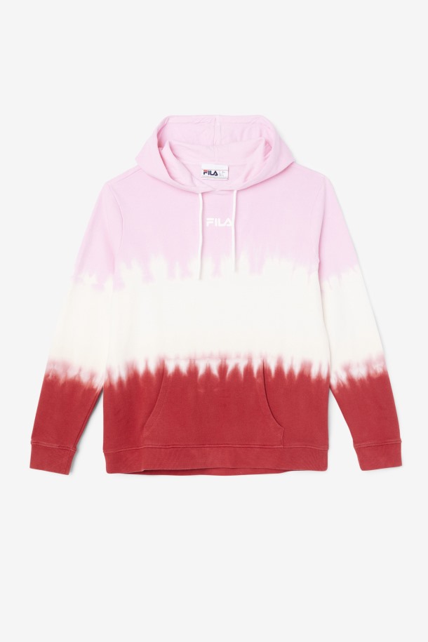 Fila Outlets Pirouette/white/earth Red Aerolynn Sudadera Con Capucha Tie Dye