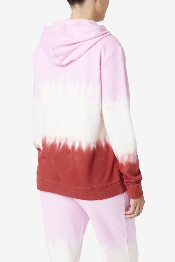 Fila Outlets Pirouette/white/earth Red Aerolynn Sudadera Con Capucha Tie Dye