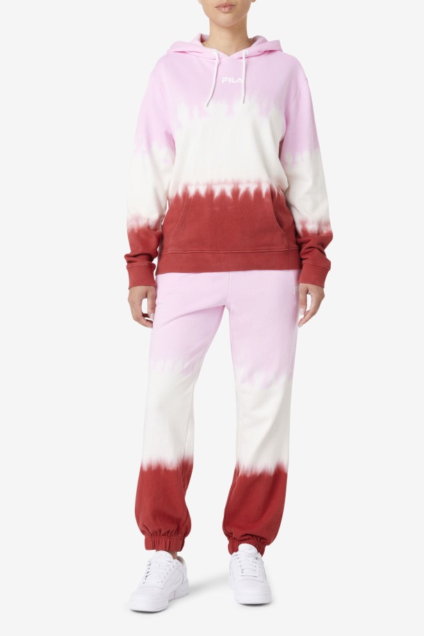 Joggers Con Efecto Tie Dye Pirouette/blanco/rojo Tierra Raleigh