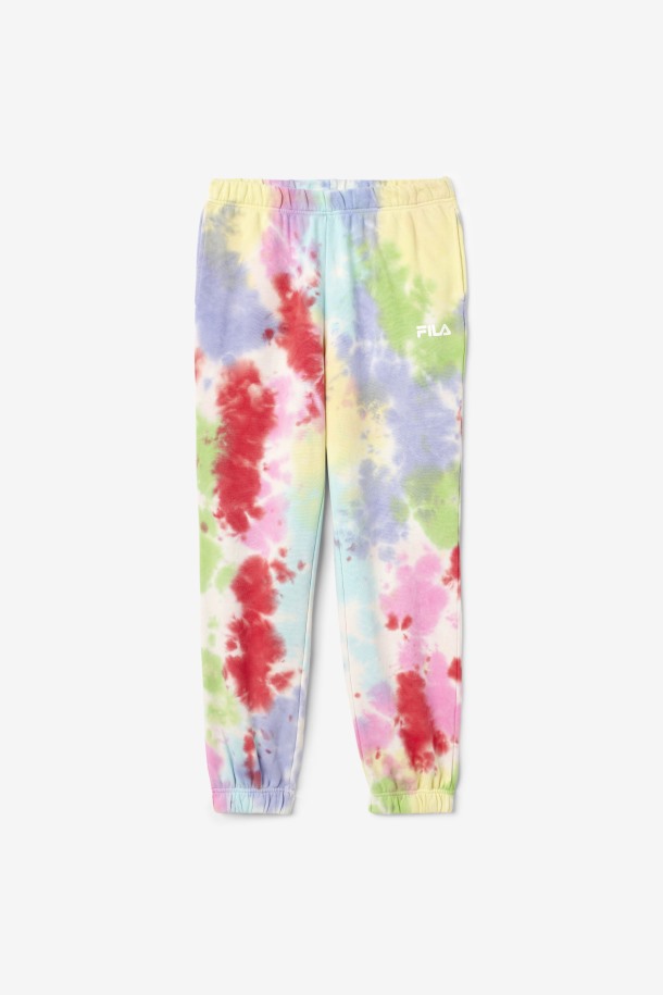 Verde/blanco/bígaro/rojo Fila Outlets Raleigh Jogger Tie Dye