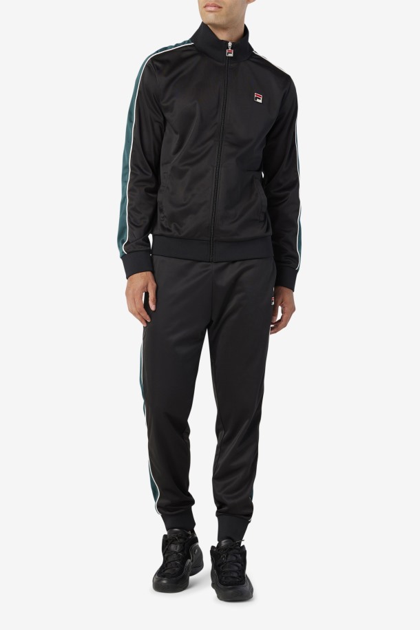 Pantalón De Chándal Elijah Negro/june Bug/blanco Outlet Fila