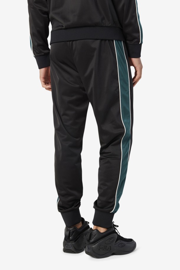Pantalón De Chándal Elijah Negro/june Bug/blanco Outlet Fila