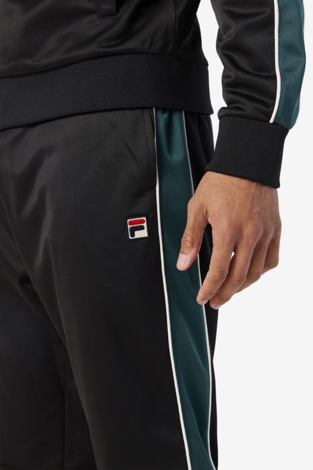 Pantalón De Chándal Elijah Negro/june Bug/blanco Outlet Fila