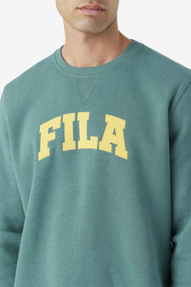 Sudadera Fila Outlet Kory Con Cuello Redondo Azul Abeto/mimosa