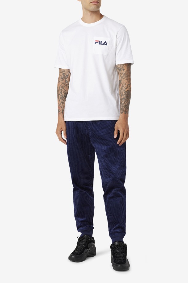Fila Outlets Unnat Cord Joggers Peacoat
