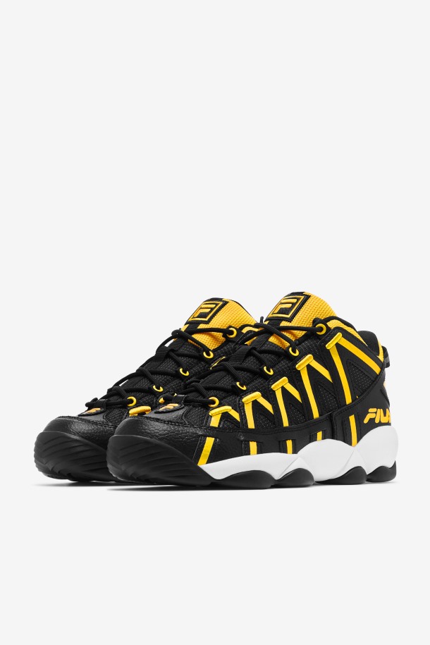 Fila Para Hombre Stackhouse Spaghetti Negro/limón/blanco