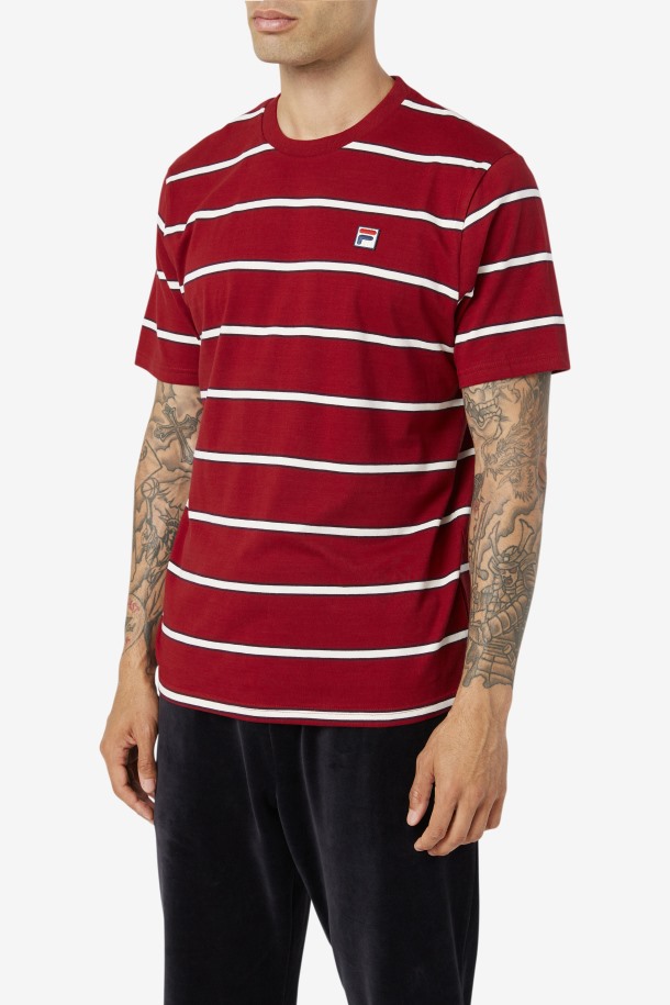 Fila Outlets Felix Tee Ruibarbo/blanco